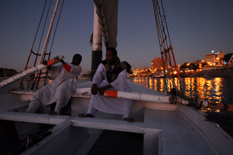 Felucca in dead wind