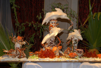 Nile perch & Mediterranean crabs - Christmas decor