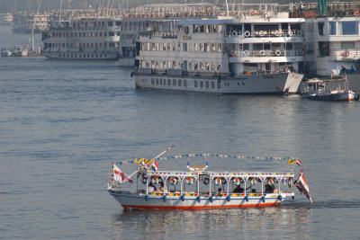 Some of the 300 Nile cruise ships