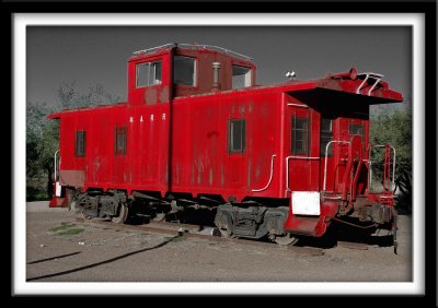 Old Red Caboose