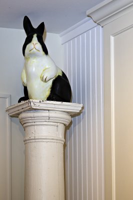 Rabbit on a column