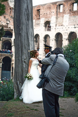 Wedding Photos by the Colosseum