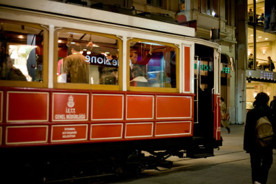 Old-style tram