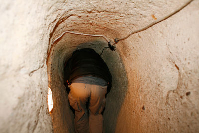 Some tunnels are below waist-height