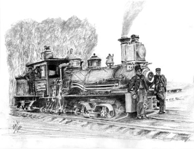 Graphite Pencil - The Steam Locomotive