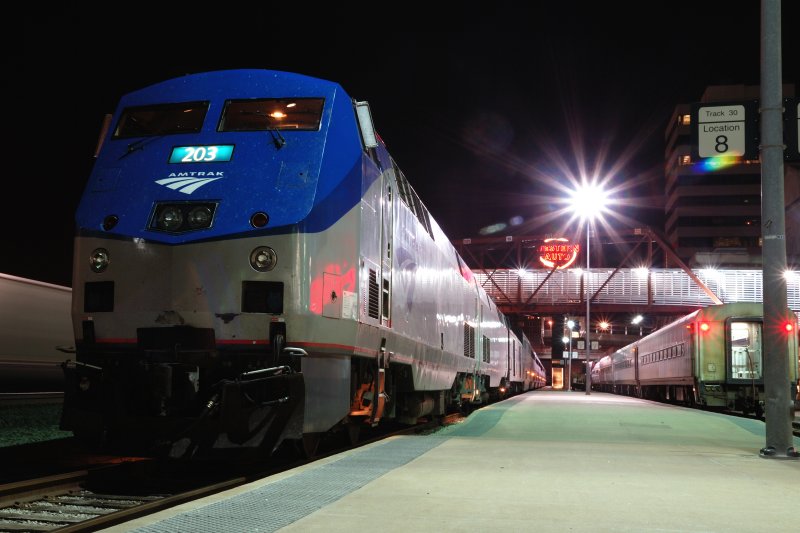 Train on the Platform