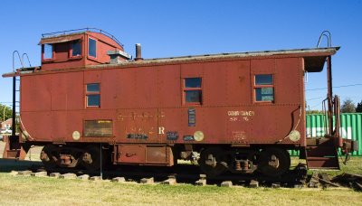 Vici OK Old ATSF Caboose