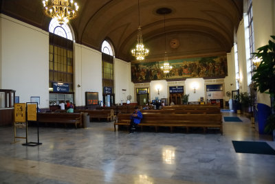 Inside Amtrak Station