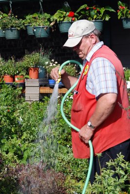 Watering at Ace Hardware