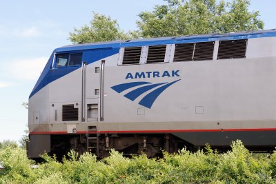 Amtrak streaks by