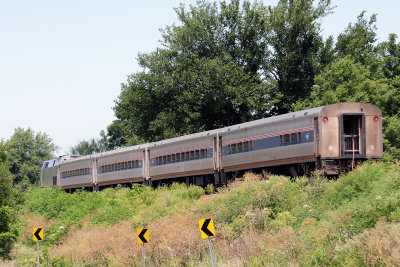 Amtrak through the Missouri Undergrowth