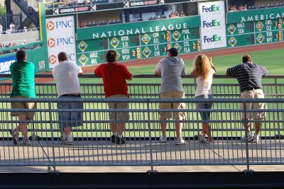 Baseball from the Rail