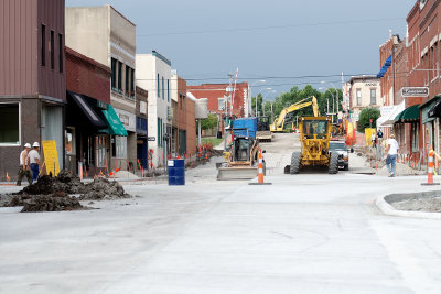 View of New 3rd Street Work