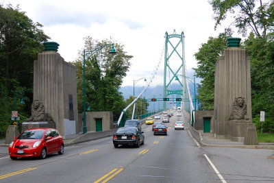 At the Approach to Lions Gate Bridge