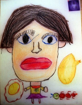 self-portrait, Kar Yan, age:5