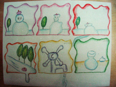 Christmas - storyboard, Meline, age:9