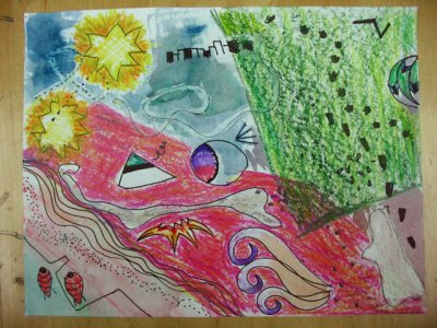 abstract painting, Sonia, age:10