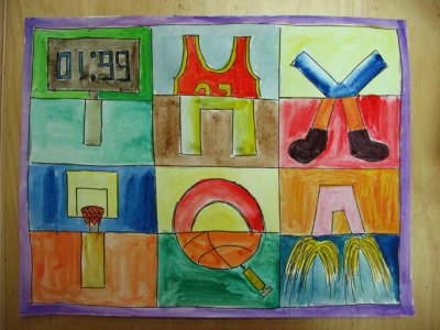 alphabet design - sports, Kelvin, age:12