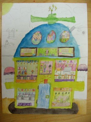 house design, Katie, age:7