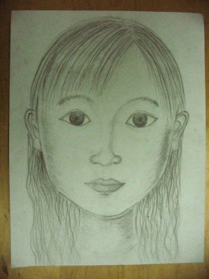 self-portrait, Ting, age:12