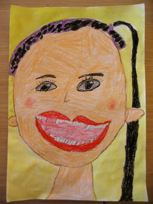 self-portrait, Jessie, age:5