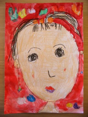 self-portrait, Dorina, age:4
