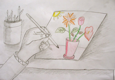 my left hand, Janice, age:10