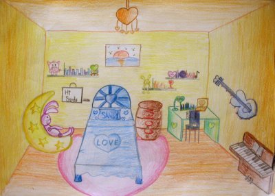 perspective: my dream room, Sandy, age:13
