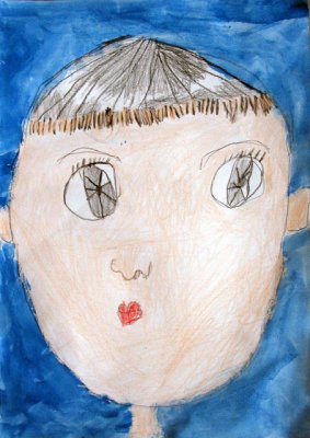 self-portrait, Mackinley, age:4.5