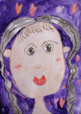 self-portrait, Sophia Ying, age:4.5