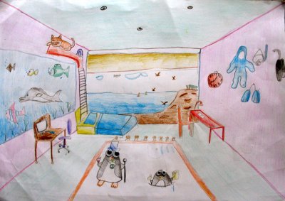 perspective: my dream room, Jamie, age:10