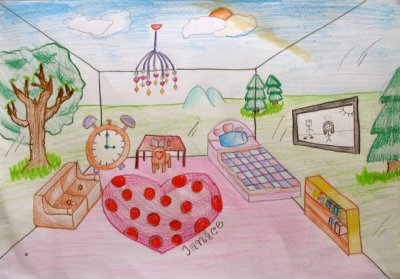 perspective: my dream room, Janice, age:10