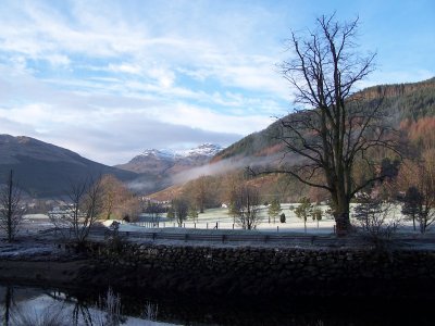 Frosty morning, looking over to Beinn Bheula