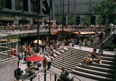 Open air plaza.