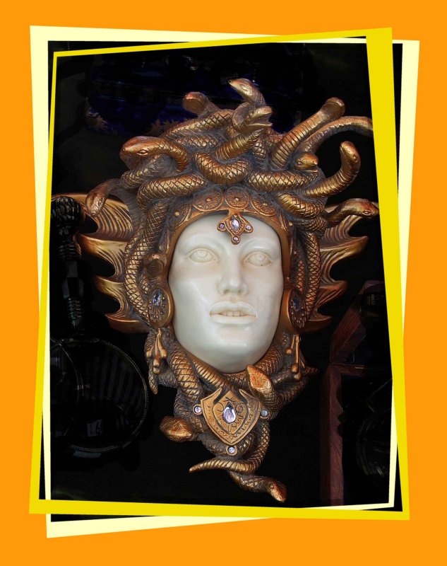 Gorgon with snake hair