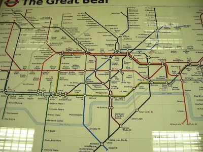 Celebrity London tube map