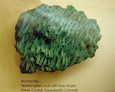 Brochantite from Cornwall UK