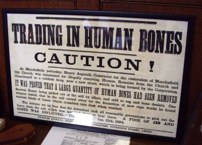 Don't trade human bones