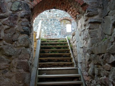 Brahehus Castle Ruins  Stairway