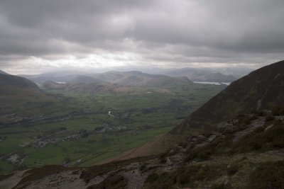 View of Threlkeld from Summit of Blencathra