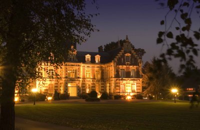 Chateau at night