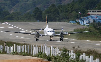 Taking off ,  Baguio.  RP-C3592