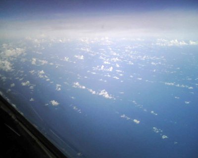 Pacific Ocean from FL360