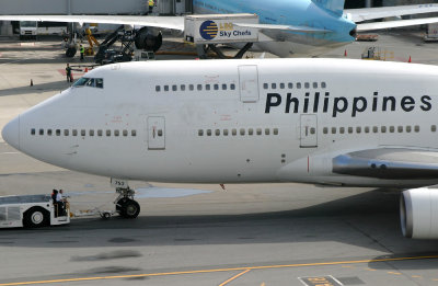 Pushback for PR905 bound for Manila via Honolulu
