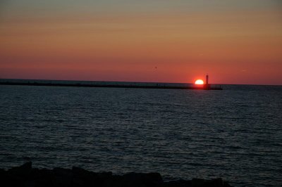 Sunset  Lake Michigan