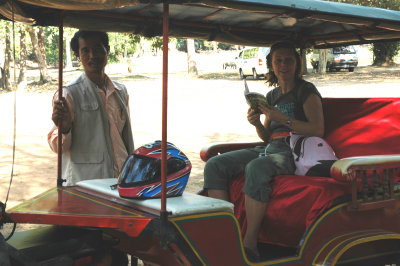 Our driver and Nadia