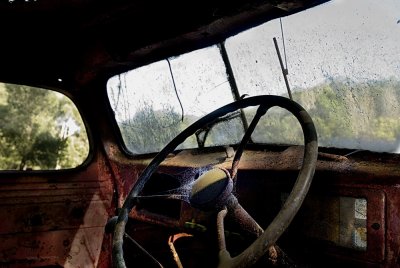 Inside Old Truck