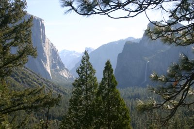 Yosemite from Tunnel Entrance.  Morning.