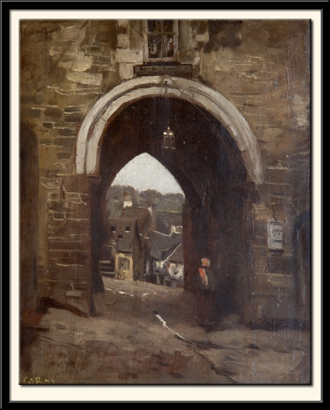 La porte du Jerzual a Dinan, 1860