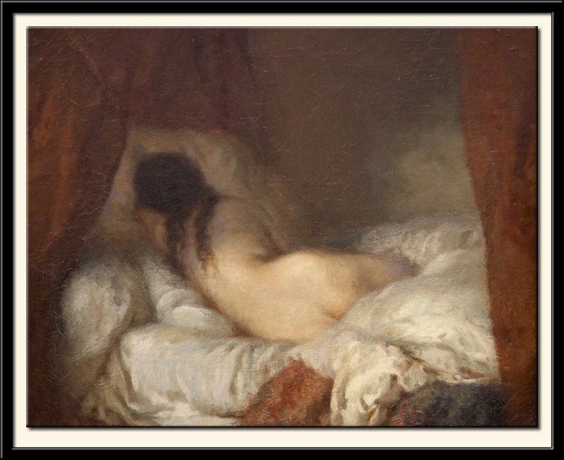 Femme nue couchee